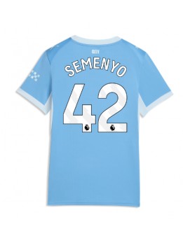 Zenske Futbalové oblečenie Manchester City Antoine Semenyo #42 2026-27 Krátky Rukáv - Domáci